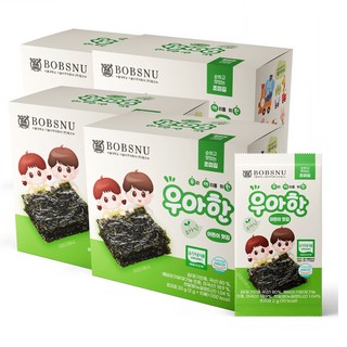 BOBSNU 孩童海苔 10包入, 調味口味, 20g, 4盒