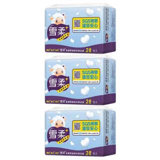雪柔 抽取式衛生紙 100抽x28包x3串, 28包, 3袋