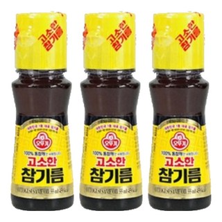 OTTOGI 不倒翁 芝麻油, 55ml, 3瓶