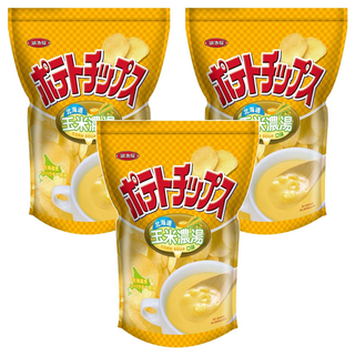KOIKEYA 湖池屋 POTATO CHIPS 北海道玉米濃湯口味洋芋片, 500g, 3包
