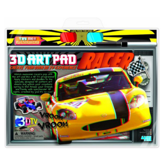 4M 3D藝術畫版 Set 培養小朋友想像力及創造力的有趣互動畫版, 1組, 賽車