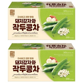 NOKCHAWON 綠茶園 豬肉馬鈴薯豌豆茶, 0.8g, 2個, 100入