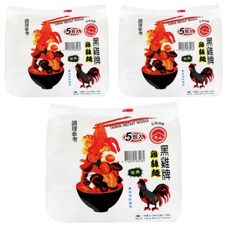 黑雞牌雞絲麵 55g, 15包