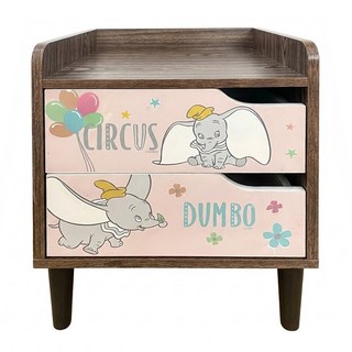 迪士尼 床邊櫃 53 x 40 x 40cm, 小飛象 木色, 1件