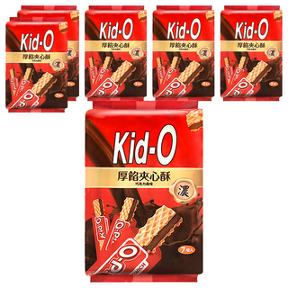 Kid-O 厚餡夾心酥 巧克力風味 (13公克*7包), 91g, 6袋