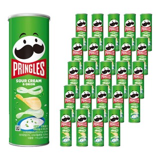 프링글스 사워크림 앤 어니언, 110g, 25개