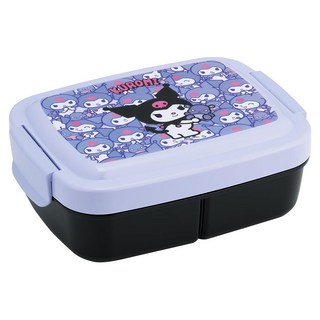 Skater 一體成型大容量便當盒, 庫洛米 紫色 + 黑色, 1個