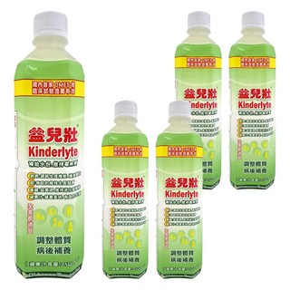 惠幼 益兒壯 電解質 電解水飲品 蘋果口味, 500ml, 5瓶