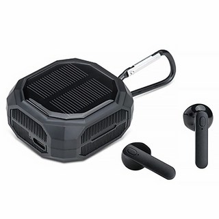 E-books SS49 太陽能款真無線藍牙5.3耳機 IPX4防水等級, E-EPA254, 黑色