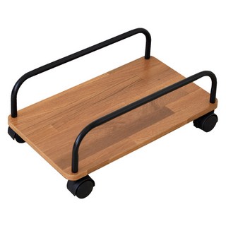 HOPMA 合馬家具 移動式電腦主機架 E-5702 PTK, 拼板柚木, 1個