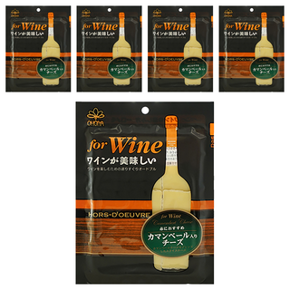 OHGIYA 扇屋 紅酒用加曼貝爾起司 日本下酒起司 點心, 48g, 5包