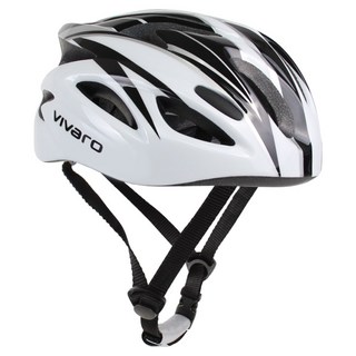 비바로 자전거 써니 헬멧 V-120, 화이트 + 블랙, 1개