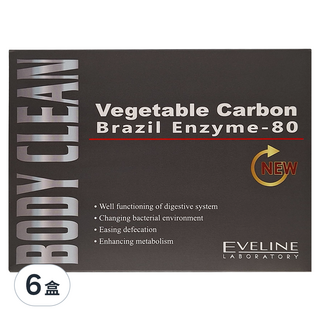 EVELINE 久司道夫 Body clean 清暢強效版膠囊 含80種蔬果酵素, 542mg, 30顆, 6盒