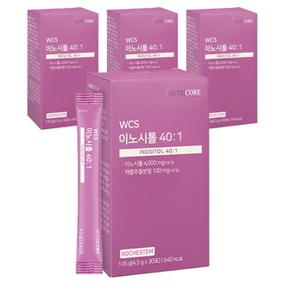 NUTRICORE WCS肌醇40:1女性營養劑, 4個, 135g