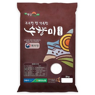 수향미 골든퀸 3호 백미, 특등급, 3kg, 1개
