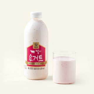 강훈목장 수제요거트 딸기, 1L, 1개입, 1개