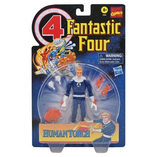 Hasbro 孩之寶 Marvel 漫威 模型 6吋 復古吊卡 驚奇4超人 霹靂火, 1個