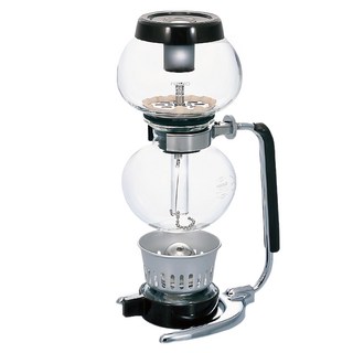 HARIO 好璃奧 摩卡虹吸壺, 透明色 + 銀色 + 黑色, 1個