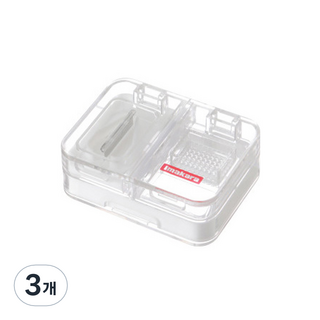 MINIPLE Valor 藥丸切割粉碎盒 白色, 3個