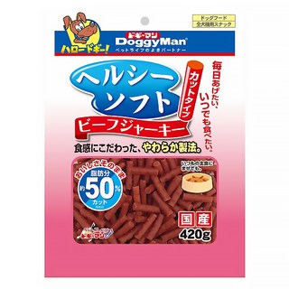 DoggyMan 多格漫 犬用健康低脂短切軟肉條, 牛肉, 420g, 1包