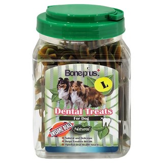 Boneplus 六星雙效草本潔牙棒 咬起來軟Q又有嚼勁 補充高齡犬營養所需, 軟骨, 600g, 1桶