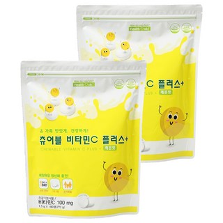 HelperJang 維他命C咀嚼錠 檸檬口味 270g, 180顆, 2包