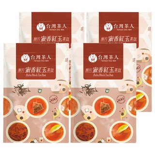 台灣茶人 原片蜜香紅玉茶包, 3g, 10入, 4袋