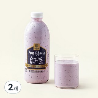 강훈목장 수제요거트 블루베리, 1L, 1개입, 2개
