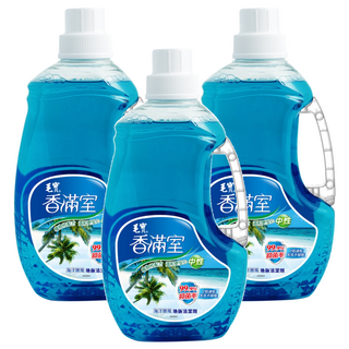 毛寶 香滿室 中性地板清潔劑 7大草本抑菌 海洋微風, 2kg, 3瓶