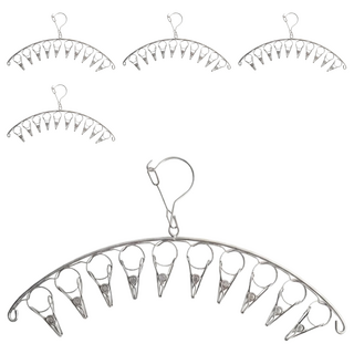 BangJiaShi 不鏽鋼曬衣夾10夾, 銀色, 5組