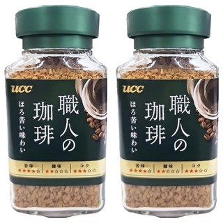 ucc 職人的珈琲 職人苦味即溶咖啡, 90g, 1入, 2瓶