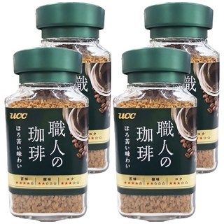 ucc 職人的珈琲 職人苦味即溶咖啡, 90g, 1入, 4瓶