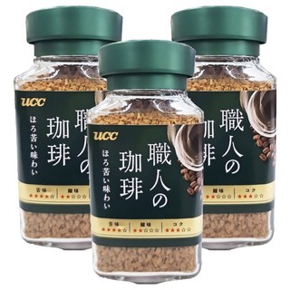 ucc 職人的珈琲 職人苦味即溶咖啡, 90g, 1入, 3瓶