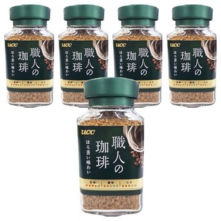 ucc 職人的珈琲 職人苦味即溶咖啡, 90g, 1入, 5瓶