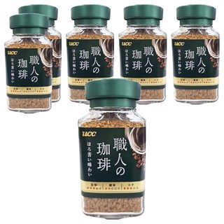 ucc 職人的珈琲 職人苦味即溶咖啡, 90g, 1入, 6瓶