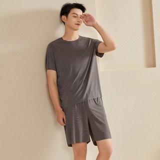 Elsso 男士絲滑日常大尺碼睡衣上下套裝