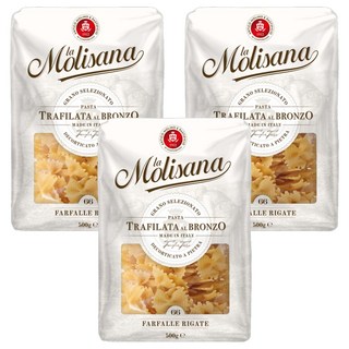 la Molisana 茉莉 義大利蝴蝶麵66 3包 500g 嚴選杜蘭小麥 口感Q彈有嚼勁