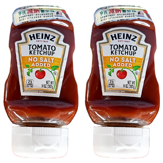 HEINZ 亨氏 低鈉鹽蕃茄醬, 397g, 2瓶
