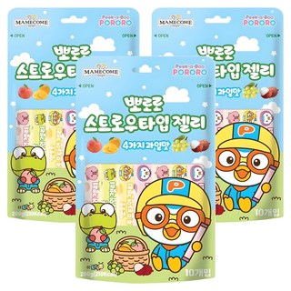MAMECOME Pororo果凍條, 200g, 3袋