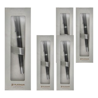 PLATINUM 白金牌 鋼珠筆 WKG-300, 黑色, 5支