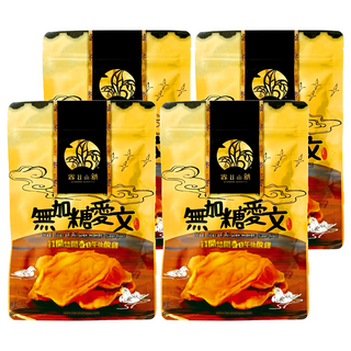 HARUHI SHOPPU 春日小舖 無加糖愛文芒果乾 玉井芒果 低溫烘焙72小時, 140g, 4包