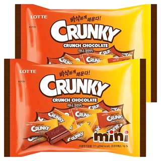 롯데웰푸드 미니 크런키, 171g, 2개