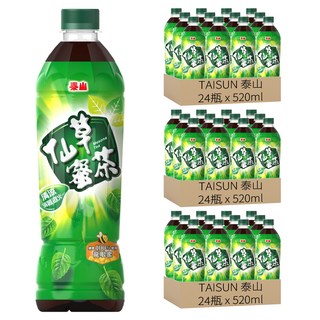 TAISUN 泰山 仙草蜜茶, 520ml, 72瓶