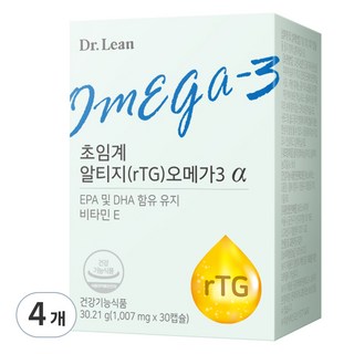 닥터린 정품 초임계 알티지 오메가3 알파, 30정, 4개