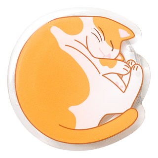 ekax 磁吸手機氣囊支架 MagSafe兼容 超強磁吸, 團團橘貓 橘色 + 白色, 1個