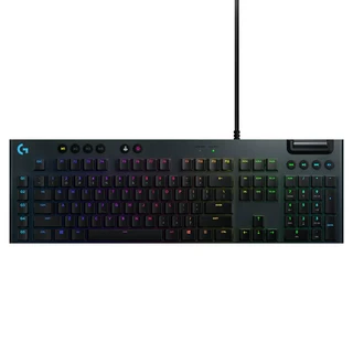 logitech G 羅技G RGB 機械式遊戲鍵盤, 黑色, G813, 棕軸