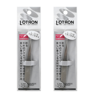 LOTRON 弓型小粉刺夾 L-218 不鏽鋼材質, 銀色, 2個