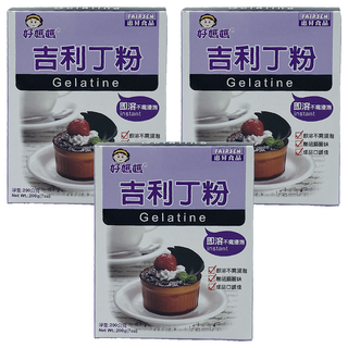 FAIRSEN 惠昇食品 好媽媽 吉利丁粉, 200g 即溶不需浸泡 無腥味 口感佳, 3盒