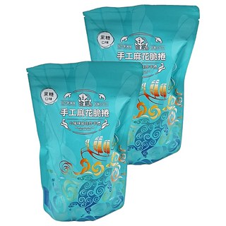 合家 麻花捲 黑糖 190g｜台灣傳統零食 手工製作 酥脆口感 香甜不膩, 2包