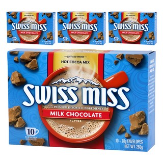 SWISS MISS 即溶牛奶可可粉隨身包, 28g, 10包, 4盒